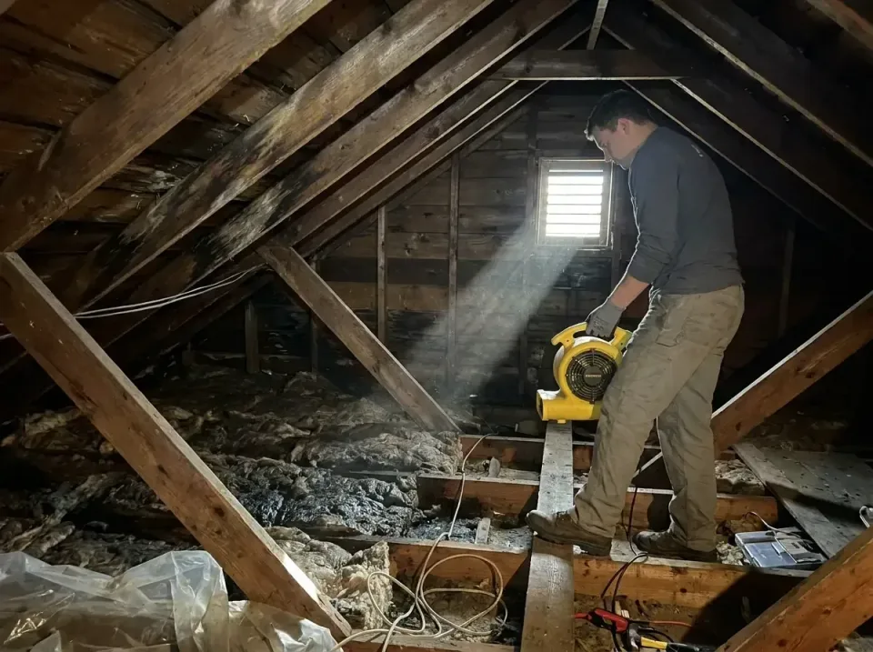attic-water-damage-drying-proc-007 — frequently asked questions, Emergency Water Extraction & 24/7 Flood Response in Belvill…